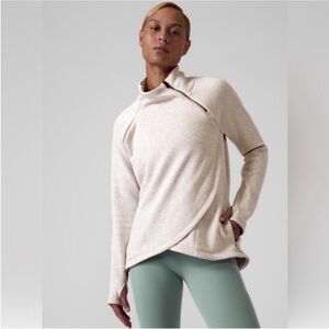 Athleta Cream Cozy Karma Sweatshirt- XS